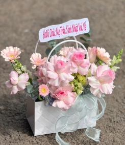 Giỏ Hoa Tươi Chúc Mừng TN76