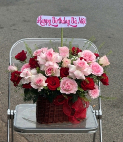 Giỏ Hoa Tươi Chúc Mừng TN70